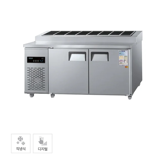 그랜드우성 직냉식 김밥 냉장고 370L (올스텐) (CWSM-150RBT(K)) 렌탈 상품 이미지