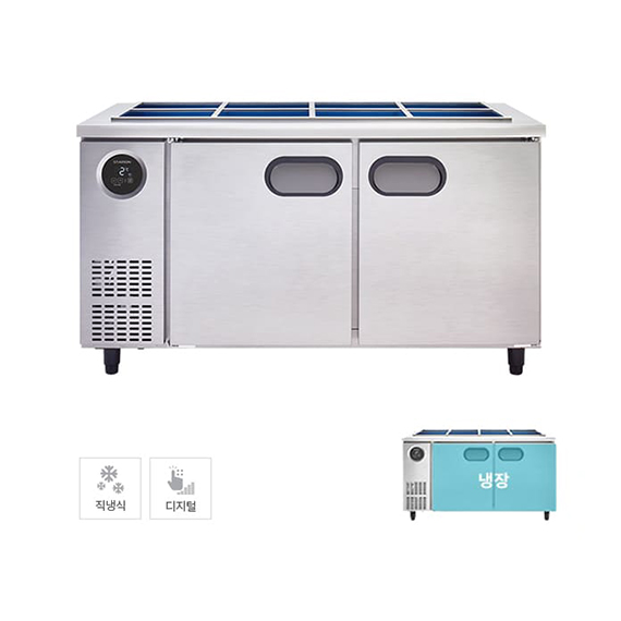 스타리온 직냉식 1500 반찬 냉장고 396L (내부스텐) (SR-V15BAR) 렌탈 상품 이미지