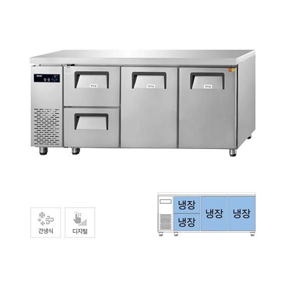 그랜드우성 간냉식 카페형 서랍 냉장고 433L (GWFM-180DT-2L) 렌탈 상품 이미지