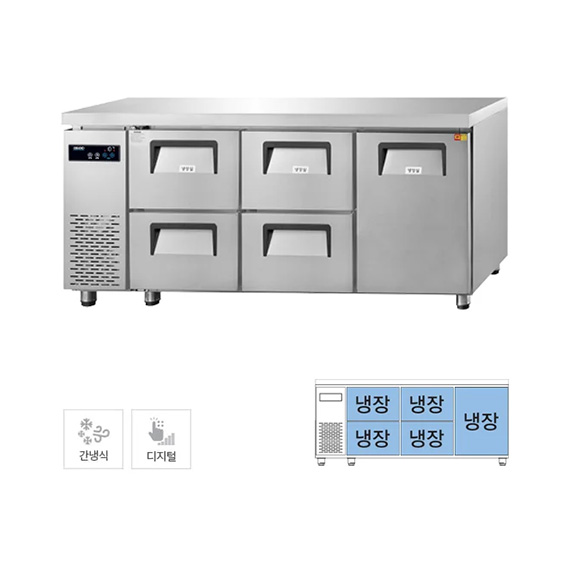 그랜드우성 간냉식 카페형 서랍 냉장고 433L (GWFM-180DT-4L) 렌탈 상품 이미지
