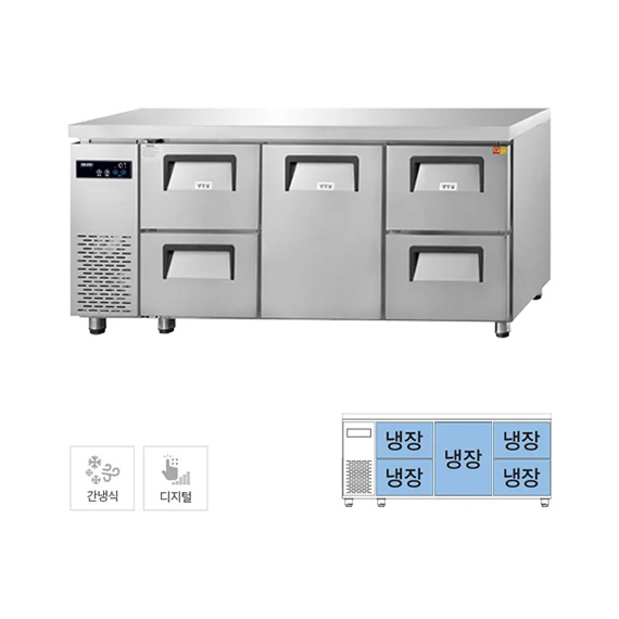 그랜드우성 간냉식 카페형 서랍 냉장고 433L (GWFM-180DT-4S) 렌탈 상품 이미지