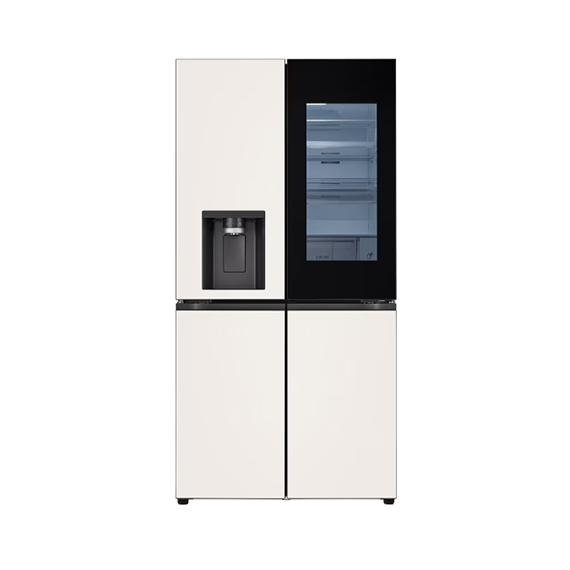 LG 얼음정수기냉장고 상냉장(염가형) (글라스) 베이지(상-하) (J825GBB442) 방문관리 렌탈 상품 이미지