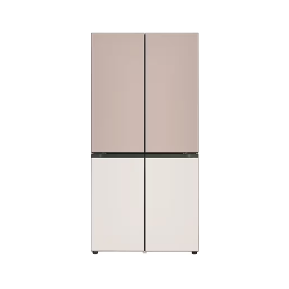 LG 디오스 오브제컬렉션 STEM 베이직 냉장고 상냉장 빌트인 무매직 (글라스) 아몬드 토프 (상-하) (M626GAG052S) 방문관리 렌탈 상품 이미지