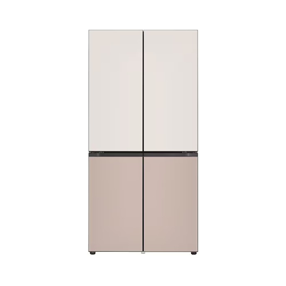 LG 디오스 오브제컬렉션 STEM 베이직 냉장고 상냉장 빌트인 무매직 (글라스) 토프 아몬드 (상-하) (M626GGA052S) 방문관리 렌탈 상품 이미지