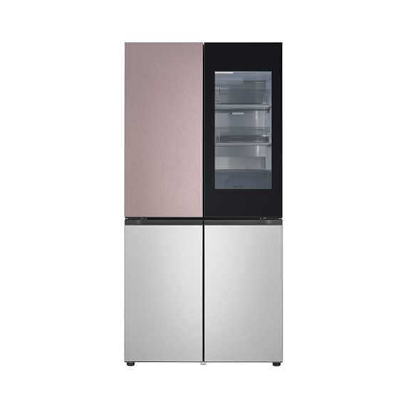 LG 냉장고 상냉장 빌트인 노크온 (스테인리스) 클레이핑크 실버 (상-하) (M626SKV332S) 방문관리 렌탈 상품 이미지