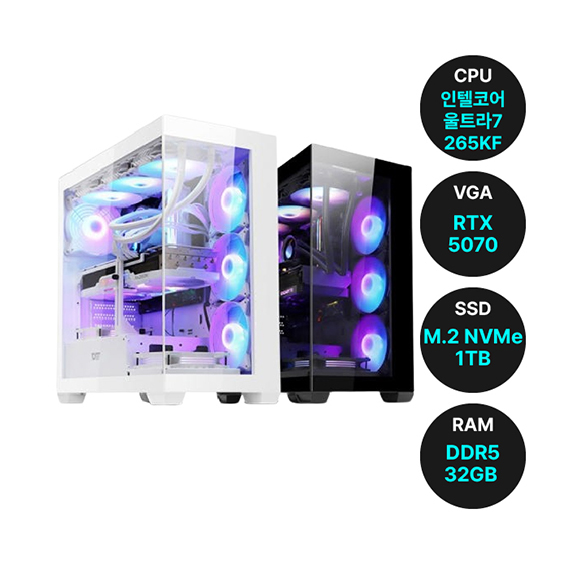 위더스컴퓨터 PC 위드프리 인텔 (WP-265C32G1T57) (화이트 or 블랙) 렌탈 상품 이미지