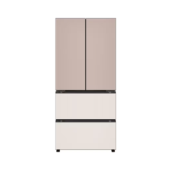 LG 디오스 김치냉장고 오브제컬렉션 김치톡톡 스탠드 480L 아몬드 토프(글라스) (Z484GAG172S) 방문관리 렌탈 상품 이미지
