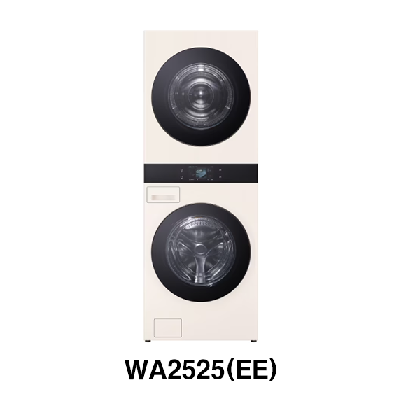 LG 트롬 AI 오브제컬렉션 워시타워 25kg+25kg 네이처베이지 (WA2525EEZF) 렌탈 상품 이미지