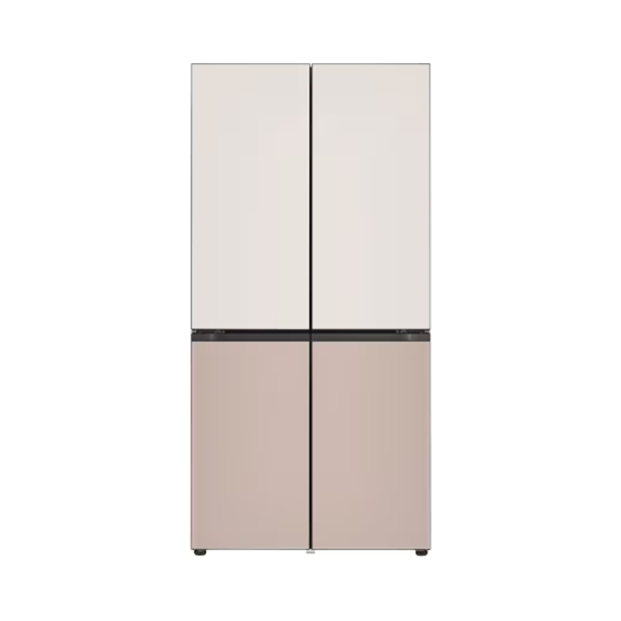 LG 디오스 오브제컬렉션 냉장고 상냉장 퓨어프레쉬 더블매직(글라스) 토프 아몬드 (M876GGA231) 방문관리 렌탈 상품 이미지