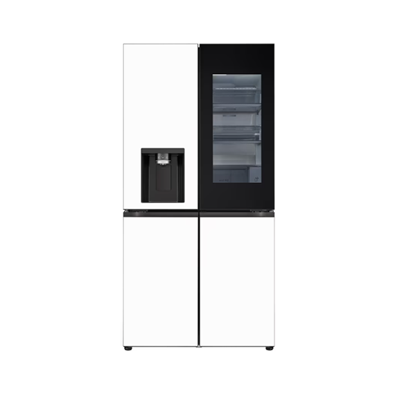 LG 얼음정수기냉장고 상냉장 퓨어프레쉬 노크온 글라스 에센스 화이트 (상-하) (W826GQQ482S) 방문관리(프리미엄) 렌탈 상품 이미지