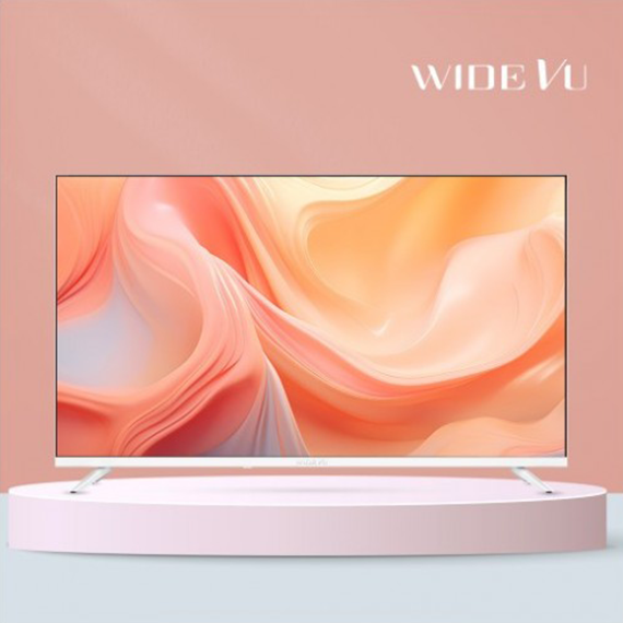 와이드뷰 스마트TV 구글 화이트 43인치 UHD TV 스탠드형 (GTWV430UHD) 렌탈 상품 이미지