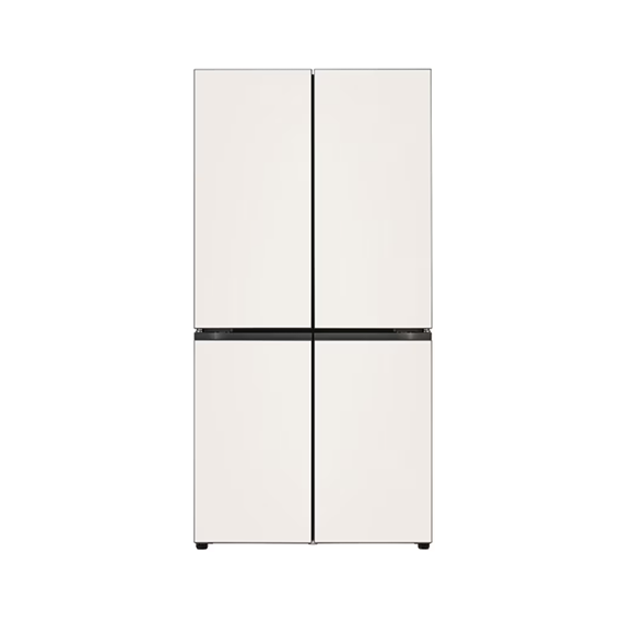 LG 디오스 오브제컬렉션 STEM 베이직 냉장고 상냉장 퓨어프레쉬 1매직 S(글라스) 베이지(상하) (M876GBB181) 방문관리 (프리미엄케어) 렌탈 상품 이미지