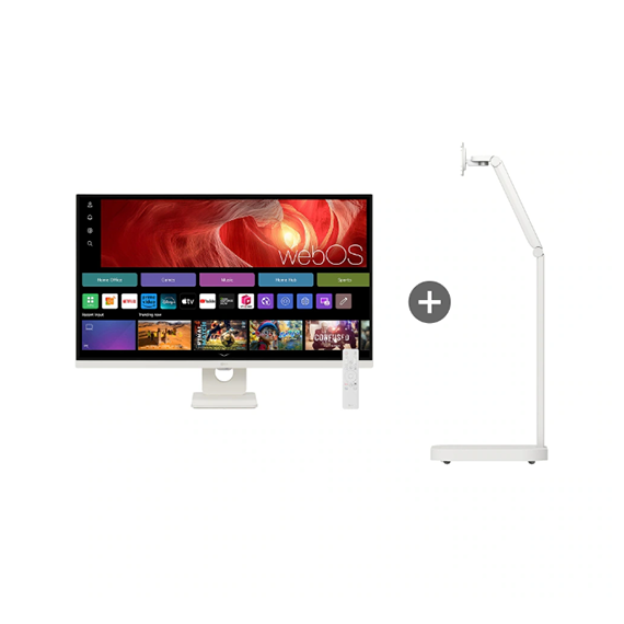 (보람피플 올인원598 1구좌) LG 스마트모니터 스윙 상조가전 렌탈 상품 이미지