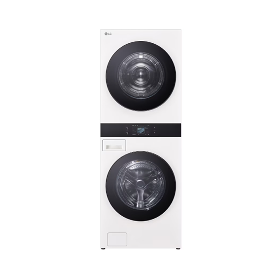 LG 세탁기+건조기 트롬 AI 오브제컬렉션 워시타워 23kg+23kg (WA2323IIAN) 네이처 에센스화이트 렌탈 상품 이미지