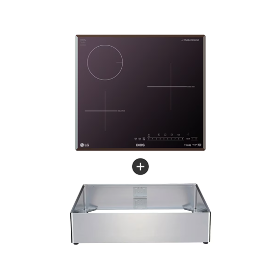 LG 전기레인지 하이브리드 (IH2구+HL1구) 15cm 케이스결합 스탠딩 (BEY3MSEA) 6개월 방문관리 렌탈 상품 이미지