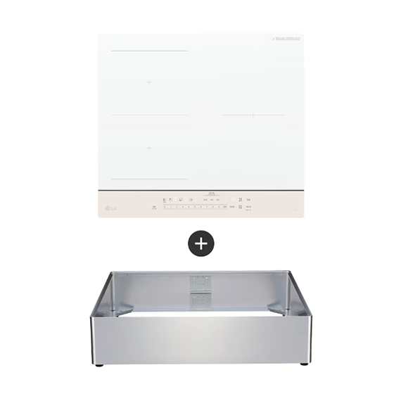 LG 전기레인지 인덕션 오브제 와이드존 15cm 케이스결합 스탠딩 (BEF3ANBLEA) 자가관리 렌탈 상품 이미지