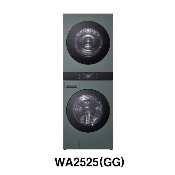 LG 트롬 AI 오브제컬렉션 워시타워 25kg+25kg 네이처그린 (WA2525GGZF) 6개월 방문관리 렌탈 상품 이미지