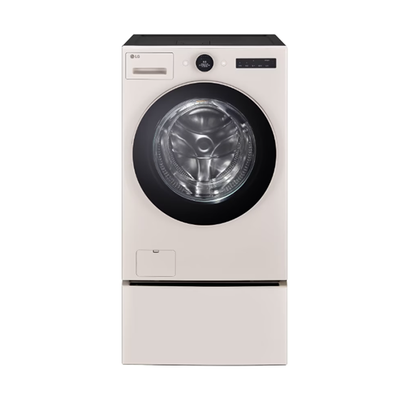 LG 트롬 오브제컬렉션 워시콤보 키높이수납함 세탁25kg 건조15kg 네이처 베이지 (FH25ESEF) 6개월 방문관리 렌탈 상품 이미지