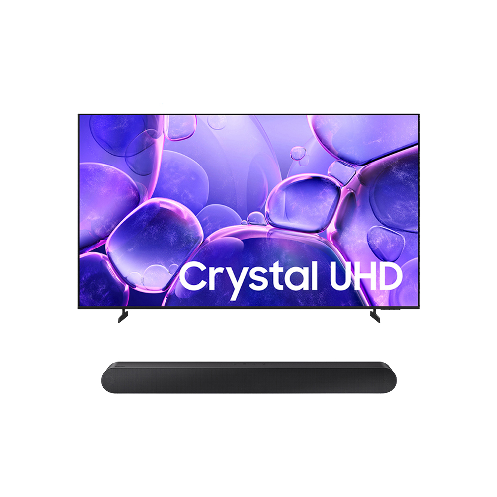 (보람피플 올인원598 3구좌) 삼성 Crystal UHD TV 85인치 + 2.0 채널 사운드바 (스탠드형 or 벽걸이형) 상조가전 렌탈 상품 이미지