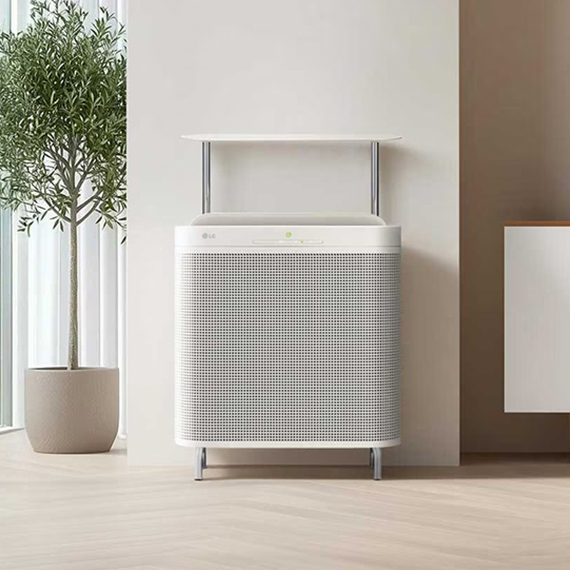 LG 퓨리케어 AI 오브제컬렉션 월핏 스탠드 공기청정기 18평형 선반 KIT (카밍 베이지) (AS185LSAAS) 렌탈 상품 이미지