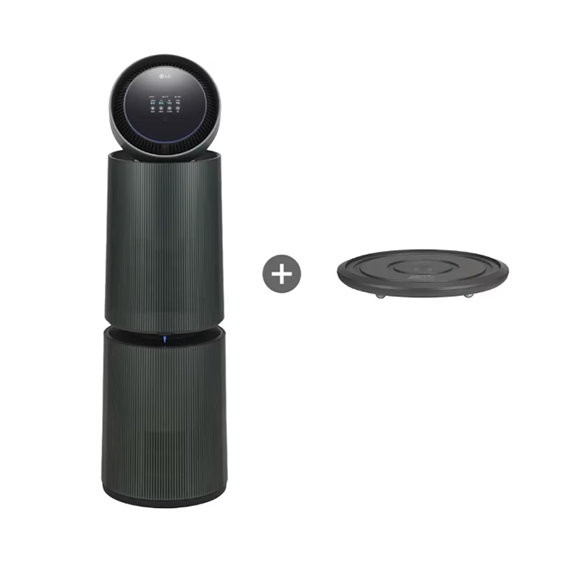 LG 퓨리케어 오브제컬렉션 AI+ 360° 공기청정기 35평형 네이처 그린 (AS356NGMAM) 3개월 방문관리 (라이트케어) 렌탈 상품 이미지